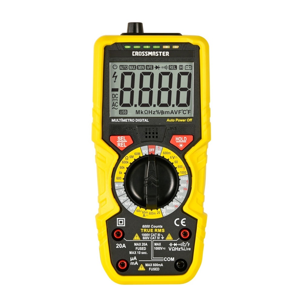 Multimetro Digital Crossmaster 1000V-TRUE RMS