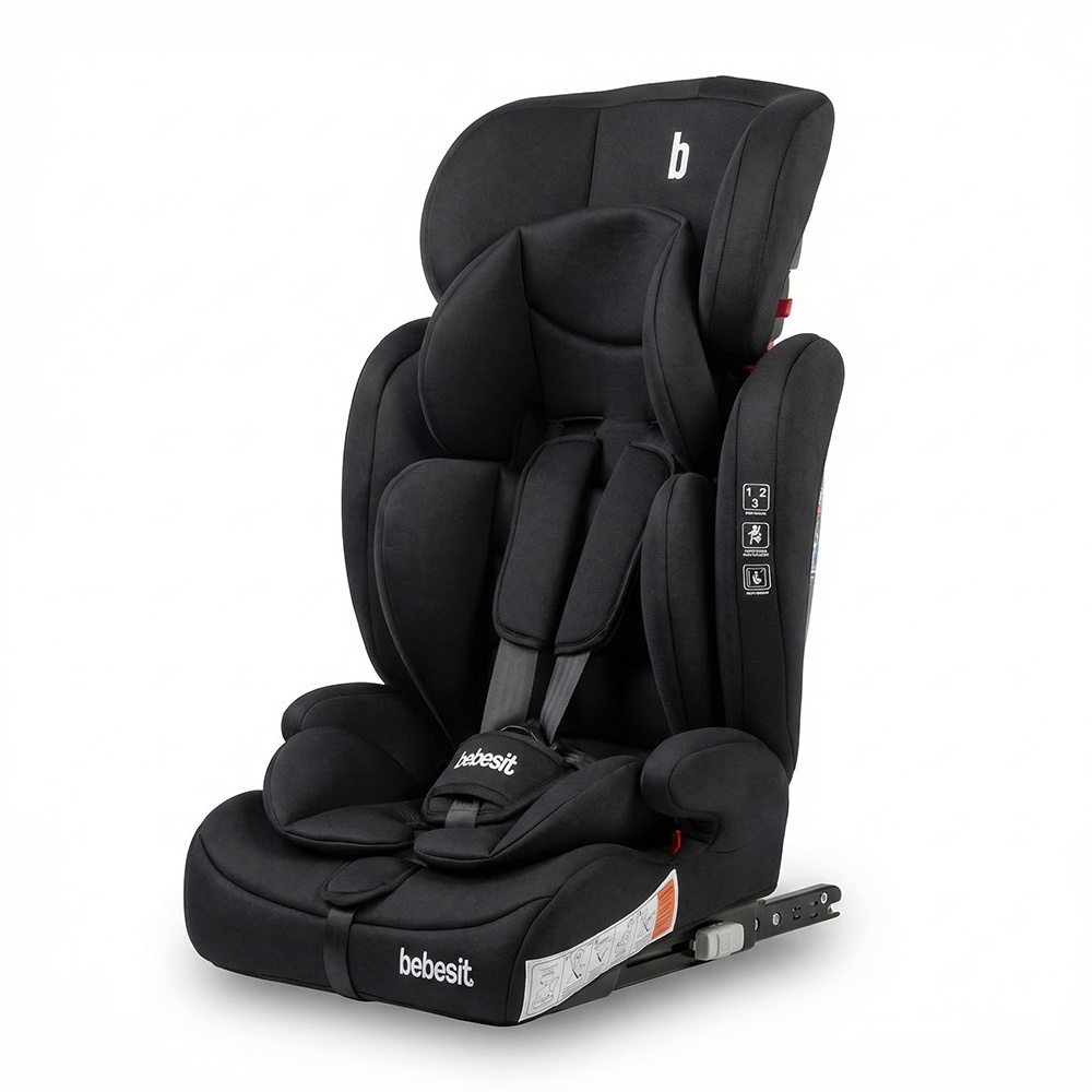 Butaca Bebe Bebesit 9024 Isofix Grupos 1-2-3 Negro