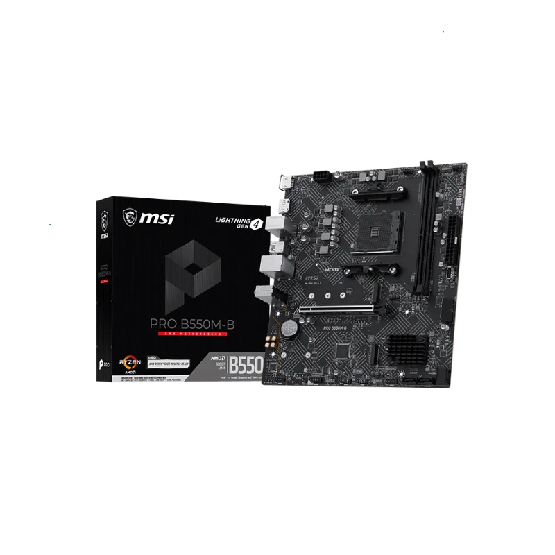 Mother MSI PRO B550M-B DDR4 AM4 (Serie 3000|4000|5000)
