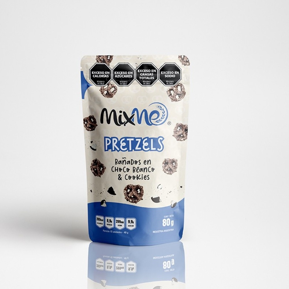Pretzels Bañado Blanco Cookie MixMe Doypack 80 g