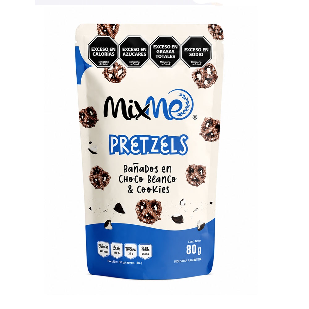 Pretzels Bañado Blanco Cookie MixMe Doypack 80 g