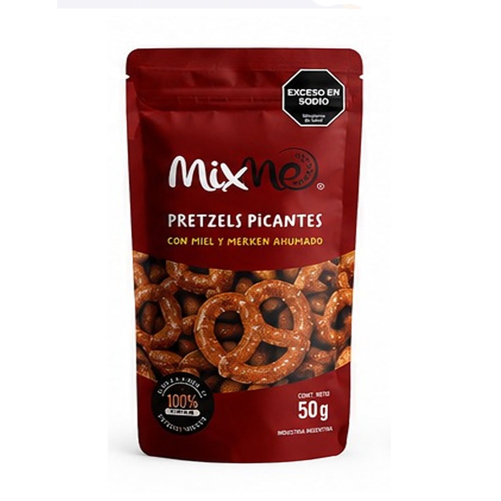Pretzels con Merken MixMe Doypack 50g x 10 Unidades