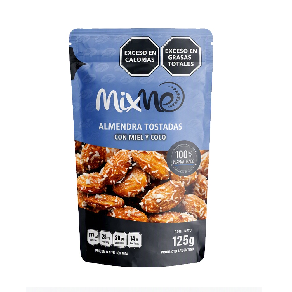 Almendras con Coco MixMe Doypack 125 g x 10 Unidades