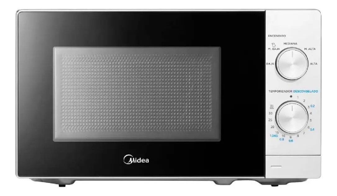 Microondas Midea 20 Lts Mecanico Blanco