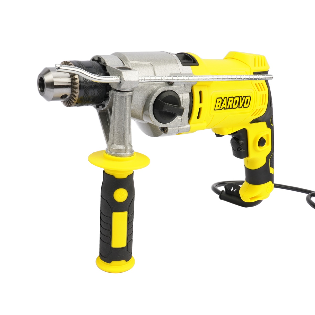 Taladro de Impacto Barovo 13 mm 1050 W. 2 Vel, Cabezal de Aluminio