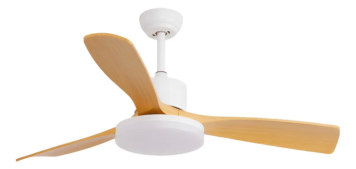Ventilador de Techo Etheos Con Luz LED 3 aspas Blanco