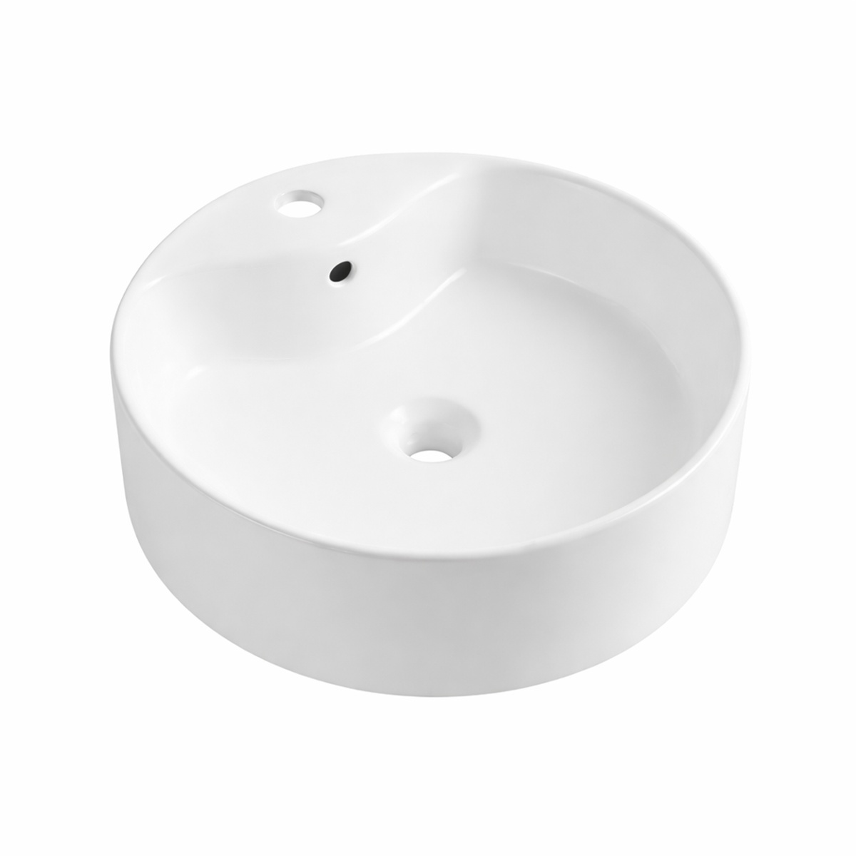 Bacha de Apoyo Gloa Circular Monocomando Blanca
