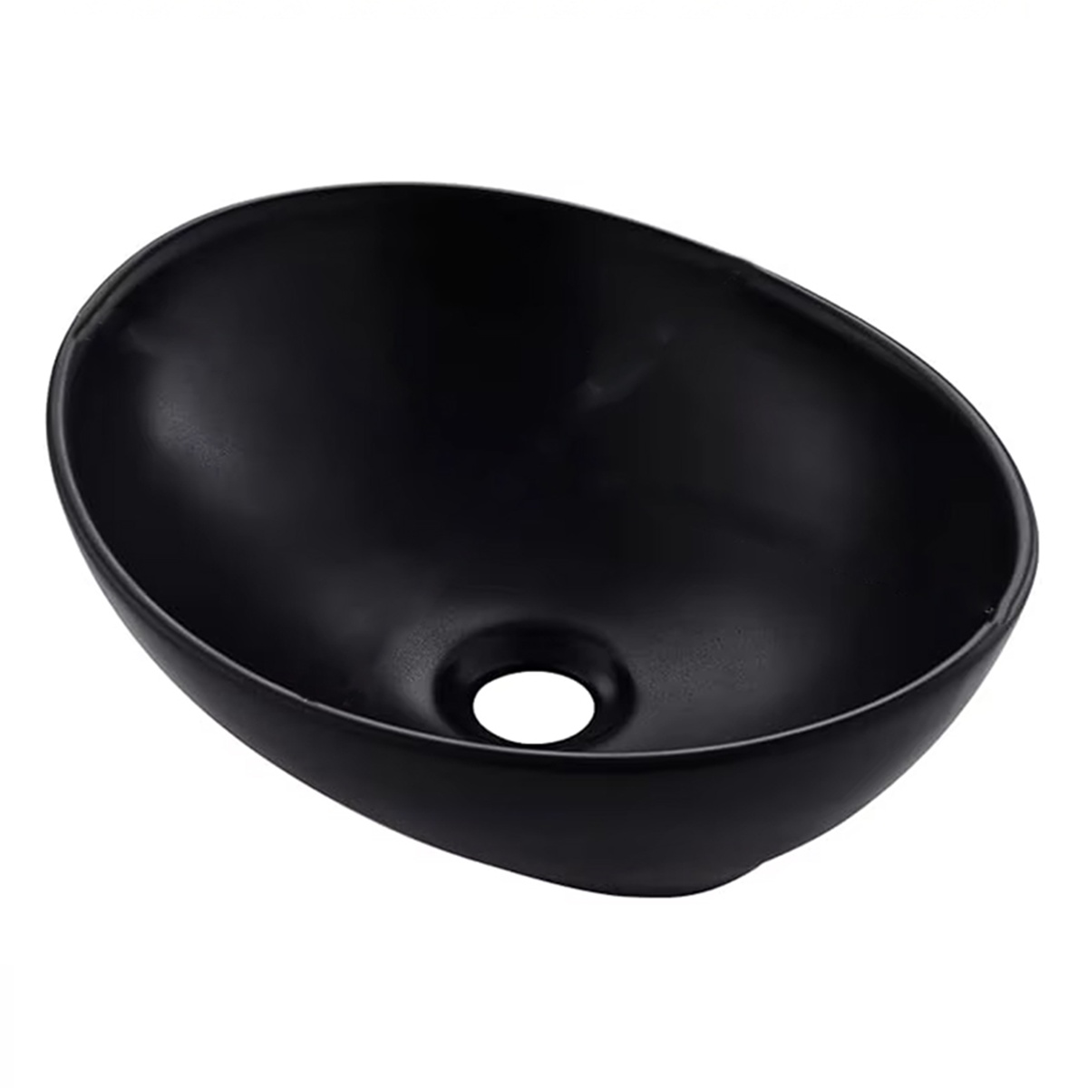 Bacha de Apoyo Gloa Vasija Oval Negra