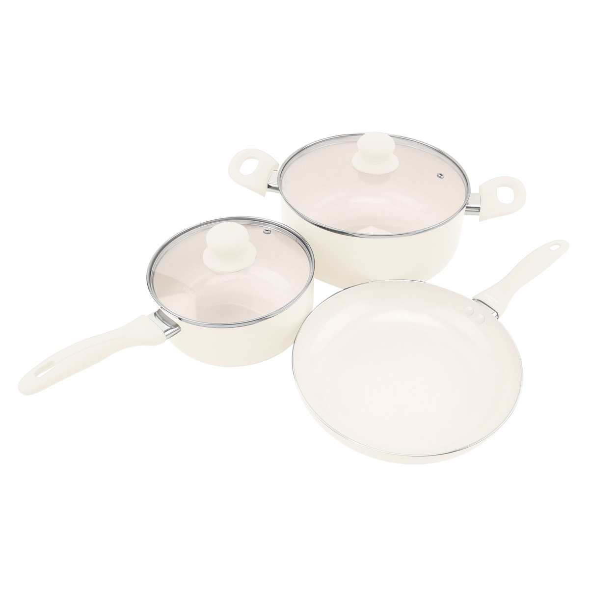 Bateria de Cocina Vonne 3 Piezas Chic Arena