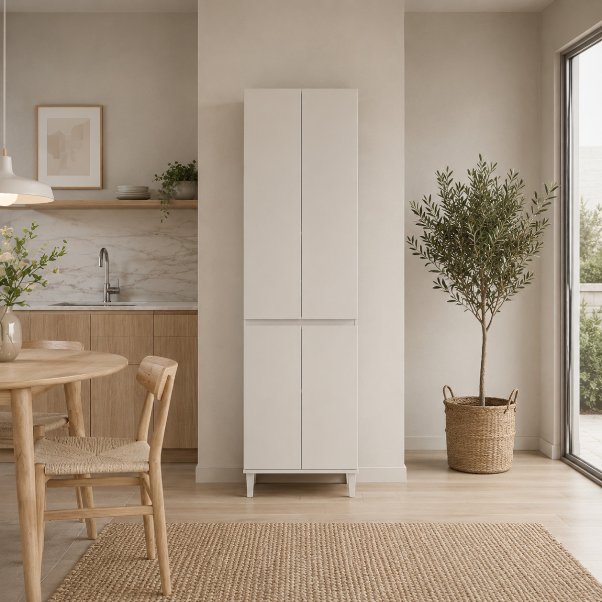 Despensero 4 Puertas M  Blanco Tables