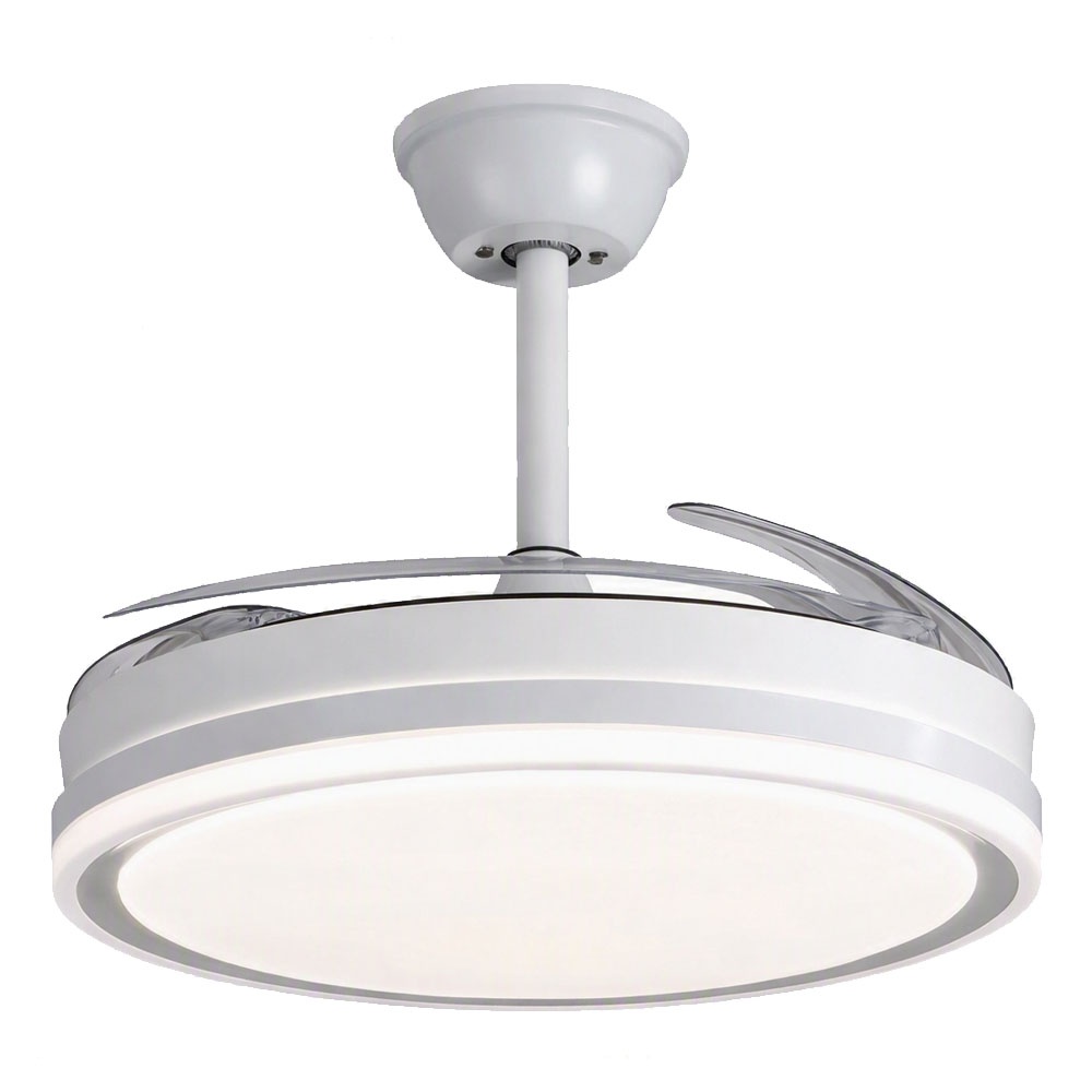 Ventilador De Techo Kanji Retractil Blanco