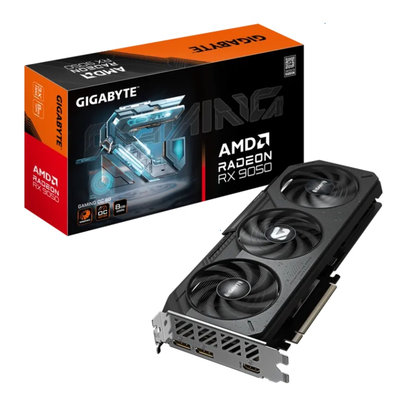 Placa de Video Gigabyte Radeon RX 9050 GAMING OC 8G