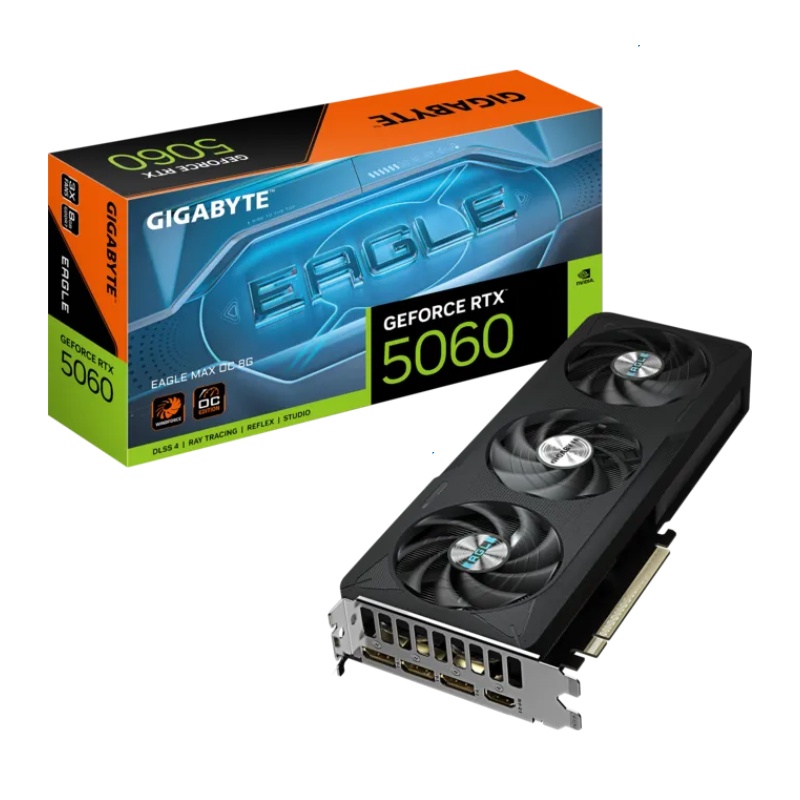 Placa de Video Gigabyte GeForce RTX 5060 EAGLE OC MAX OC 8G