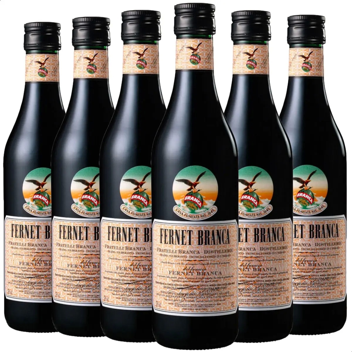 Fernet Branca x 750 cc. x 6 Unidades