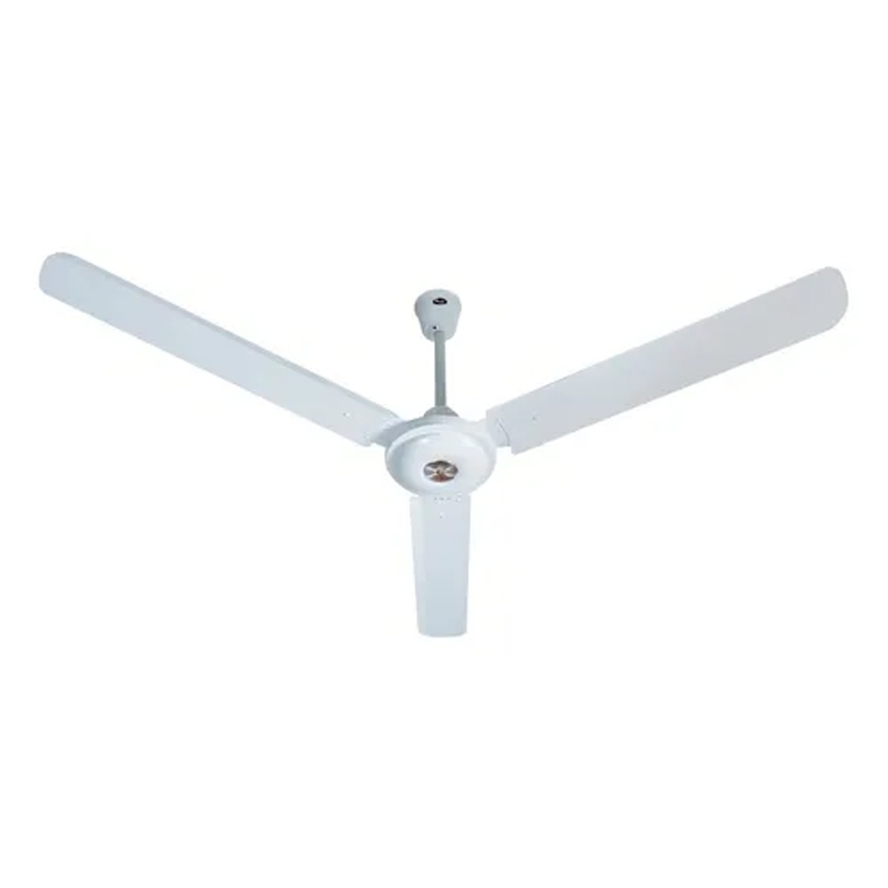 Ventilador De Techo Star Trak 1,40m Chapa Blanco Sin Luz