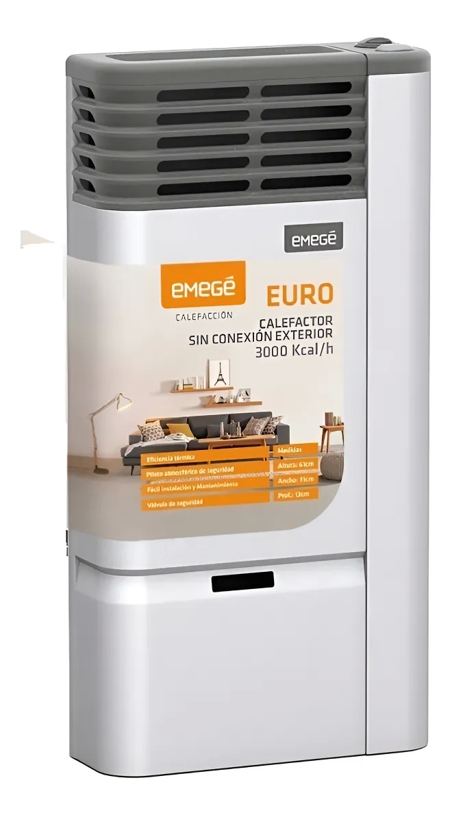 Calefactor Emege Euro 3000 Sin Salida
