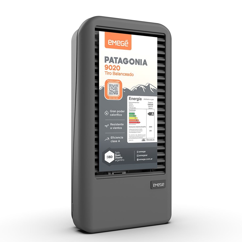 Calefactor Emege Patagonia 2000 TB Multigas